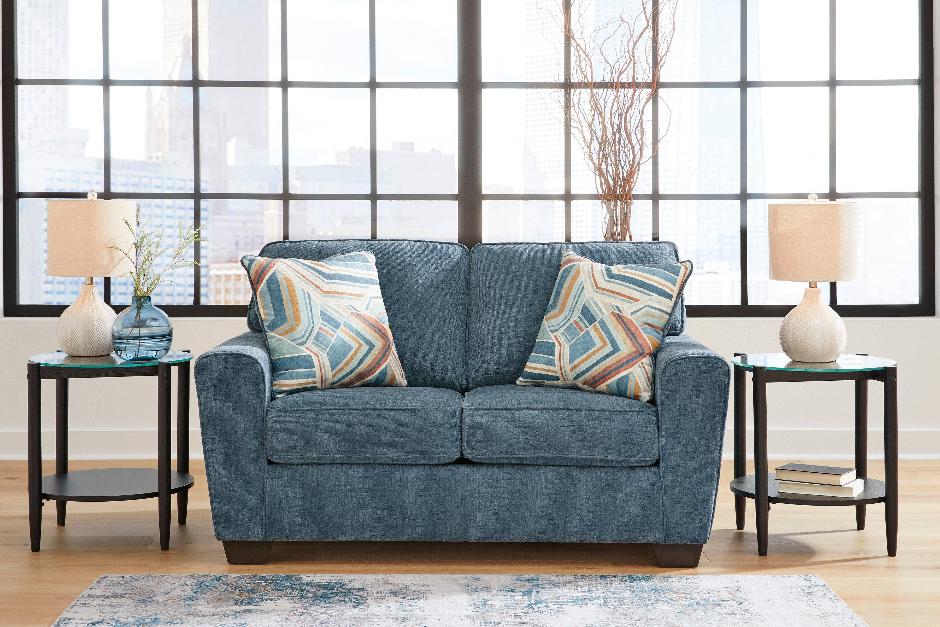 Cashton Blue Living Room Set - SET | 4060538 | 4060535 - Bien Home Furniture & Electronics