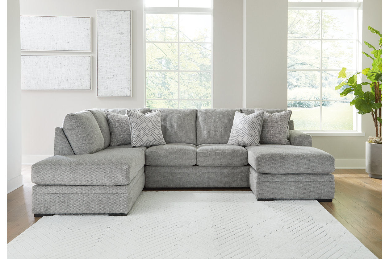 Casselbury Cement 2-Piece Sectional with Chaise - 52906S2 - Bien Home Furniture & Electronics