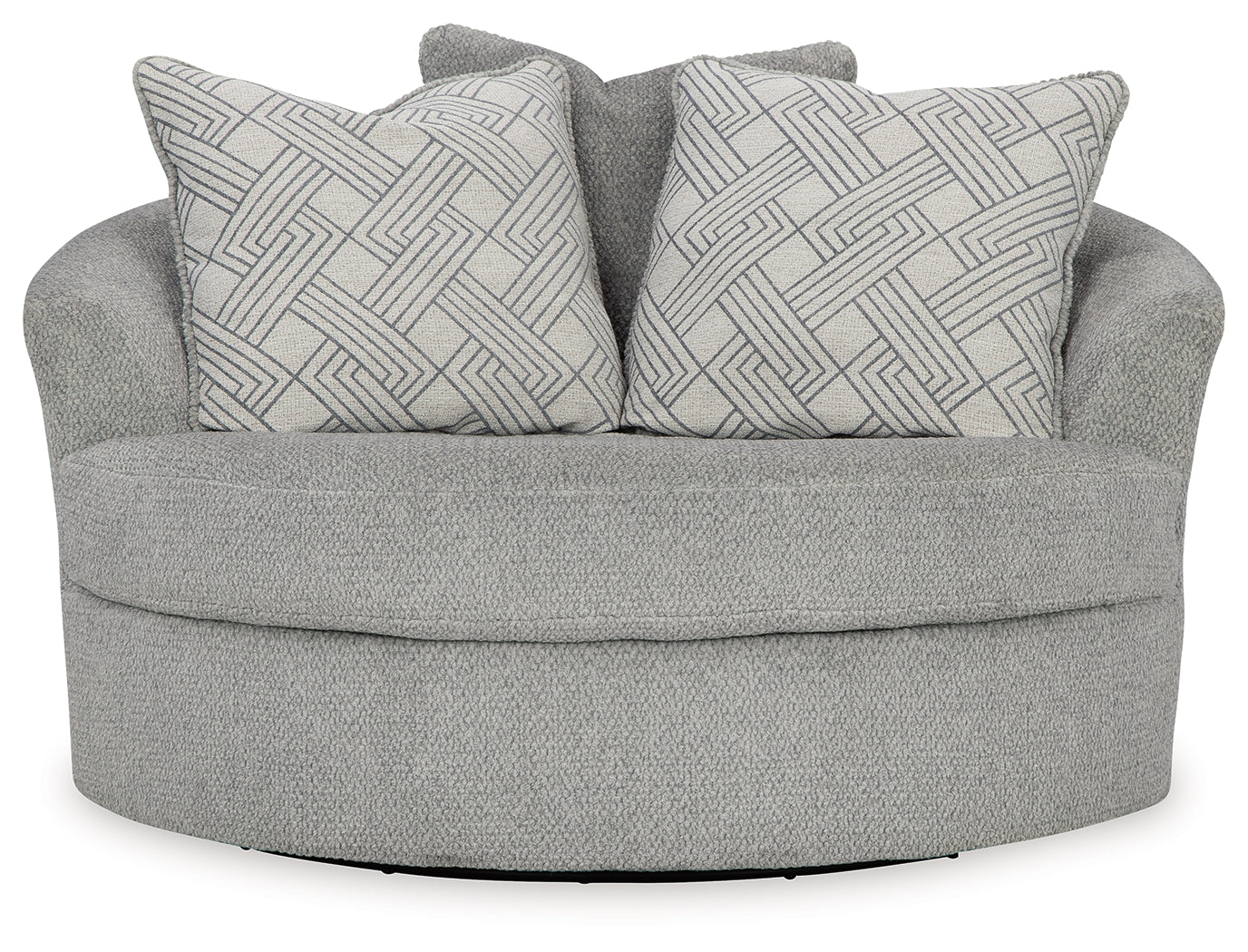 Casselbury Cement Oversized Swivel Accent Chair - 5290621 - Bien Home Furniture & Electronics