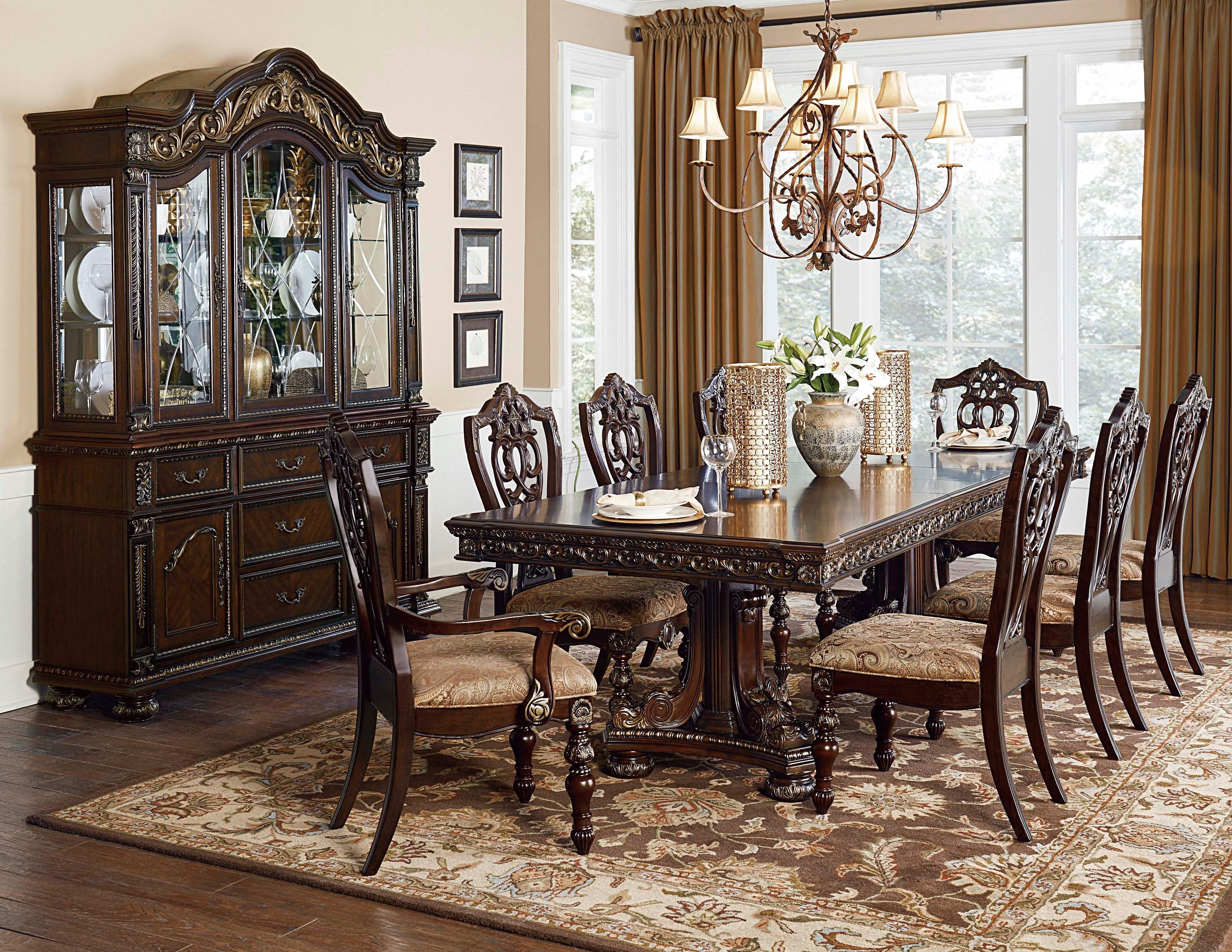 Catalonia Cherry Dining Arm Chair, Set of 2 - 1824A - Bien Home Furniture & Electronics