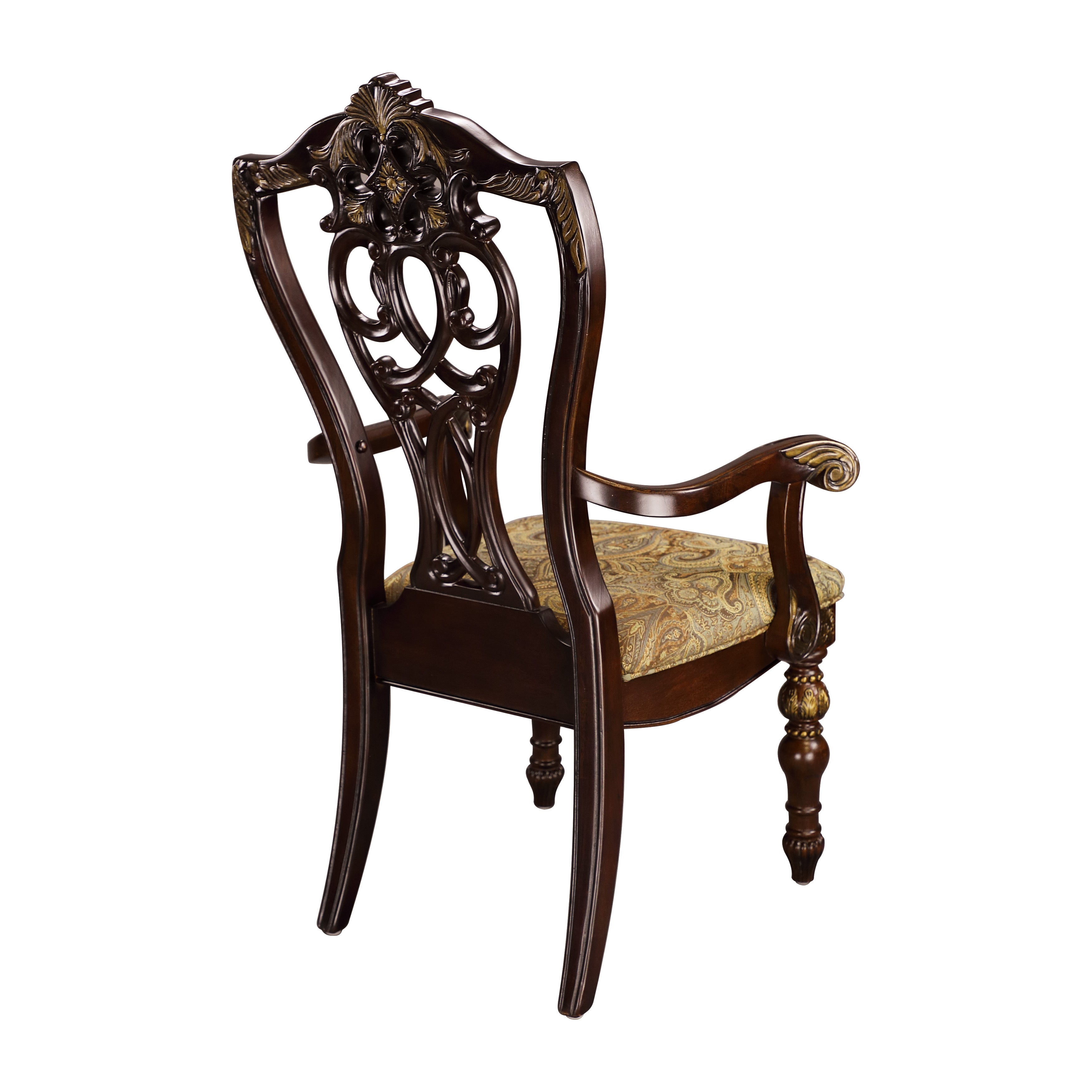 Catalonia Cherry Dining Arm Chair, Set of 2 - 1824A - Bien Home Furniture & Electronics