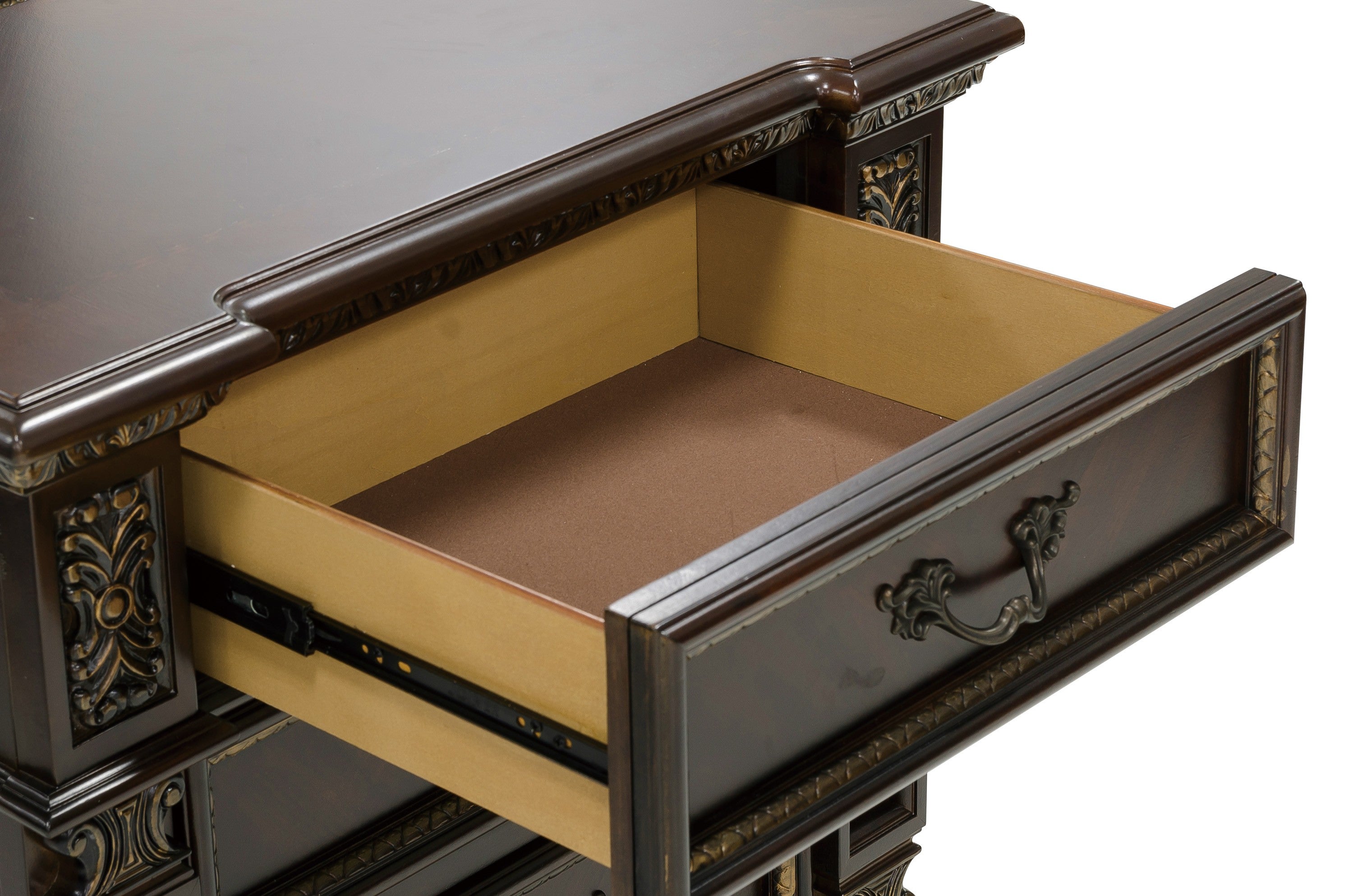 Catalonia Cherry Nightstand - 1824-4 - Bien Home Furniture & Electronics