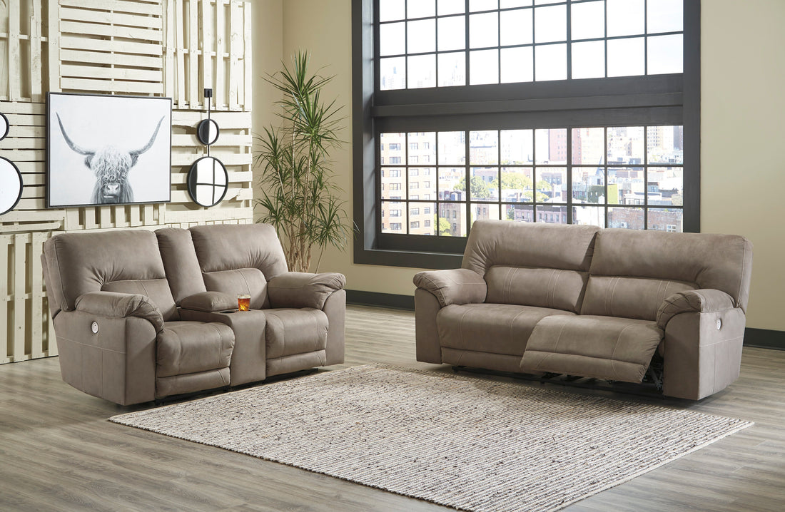 Cavalcade Slate Power Reclining Living Room Set - SET | 7760147 | 7760196 | 7760198 - Bien Home Furniture &amp; Electronics