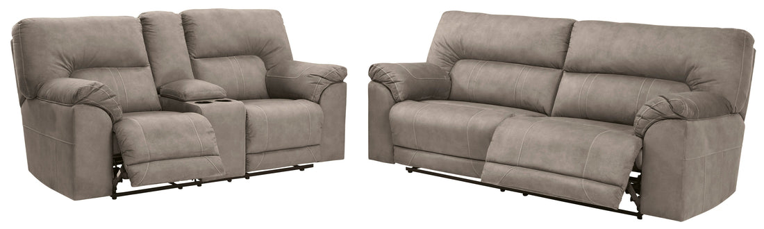 Cavalcade Slate Reclining Living Room Set - SET | 7760181 | 7760194 | 7760125 - Bien Home Furniture &amp; Electronics