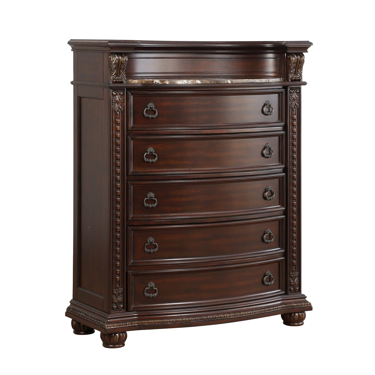 Cavalier Dark Cherry Chest - 1757-9 - Bien Home Furniture & Electronics