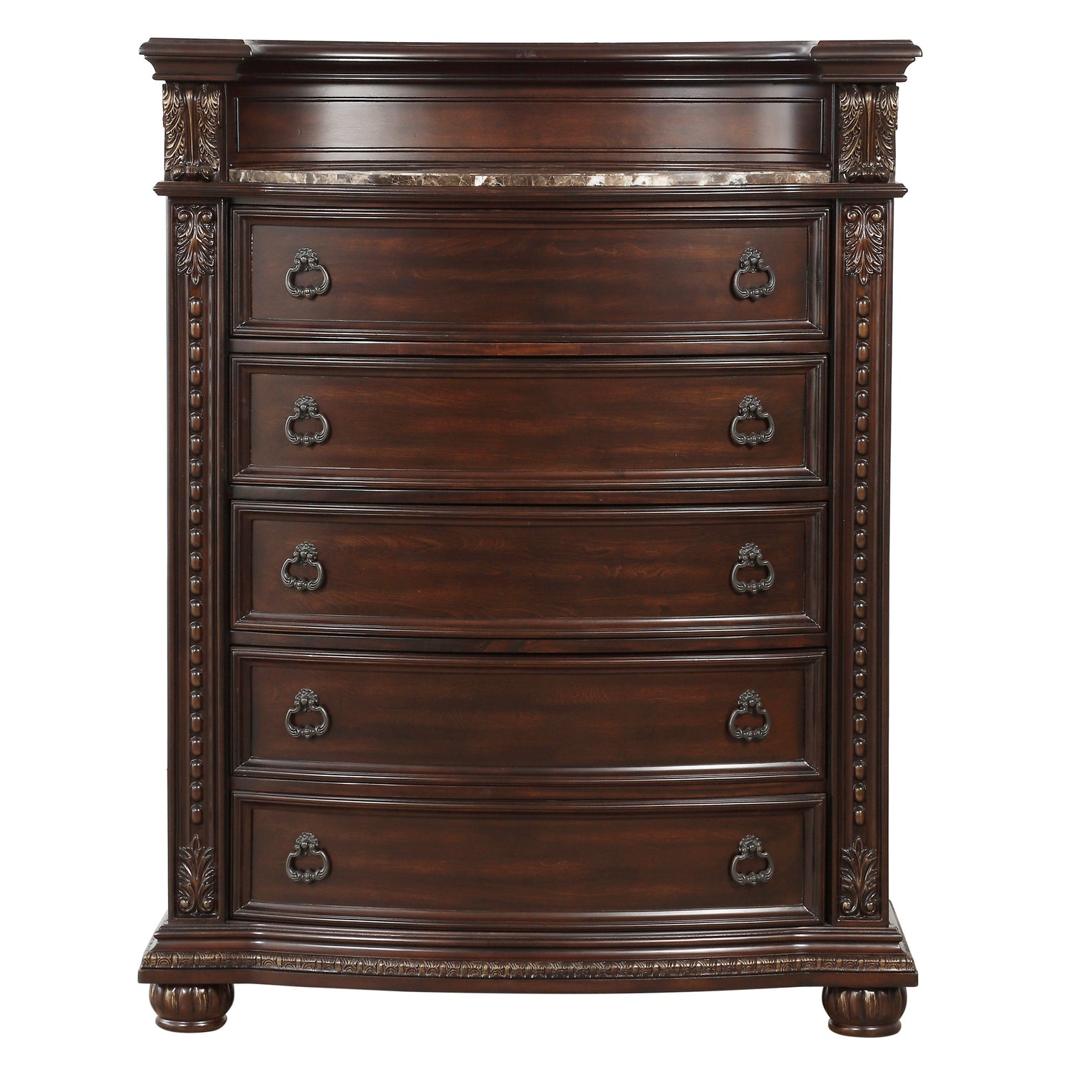 Cavalier Dark Cherry Chest - 1757-9 - Bien Home Furniture & Electronics