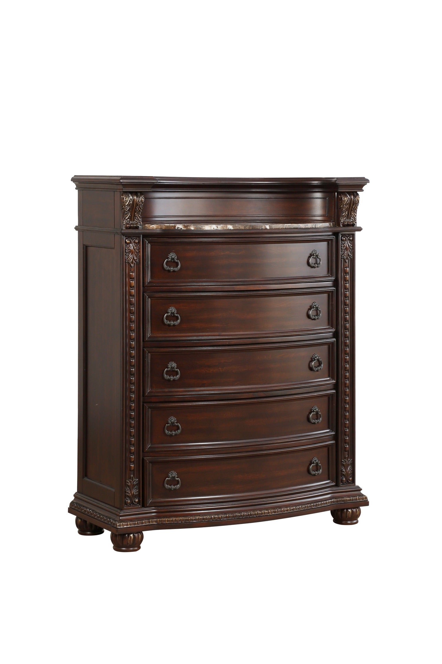 Cavalier Dark Cherry Chest - 1757-9 - Bien Home Furniture & Electronics