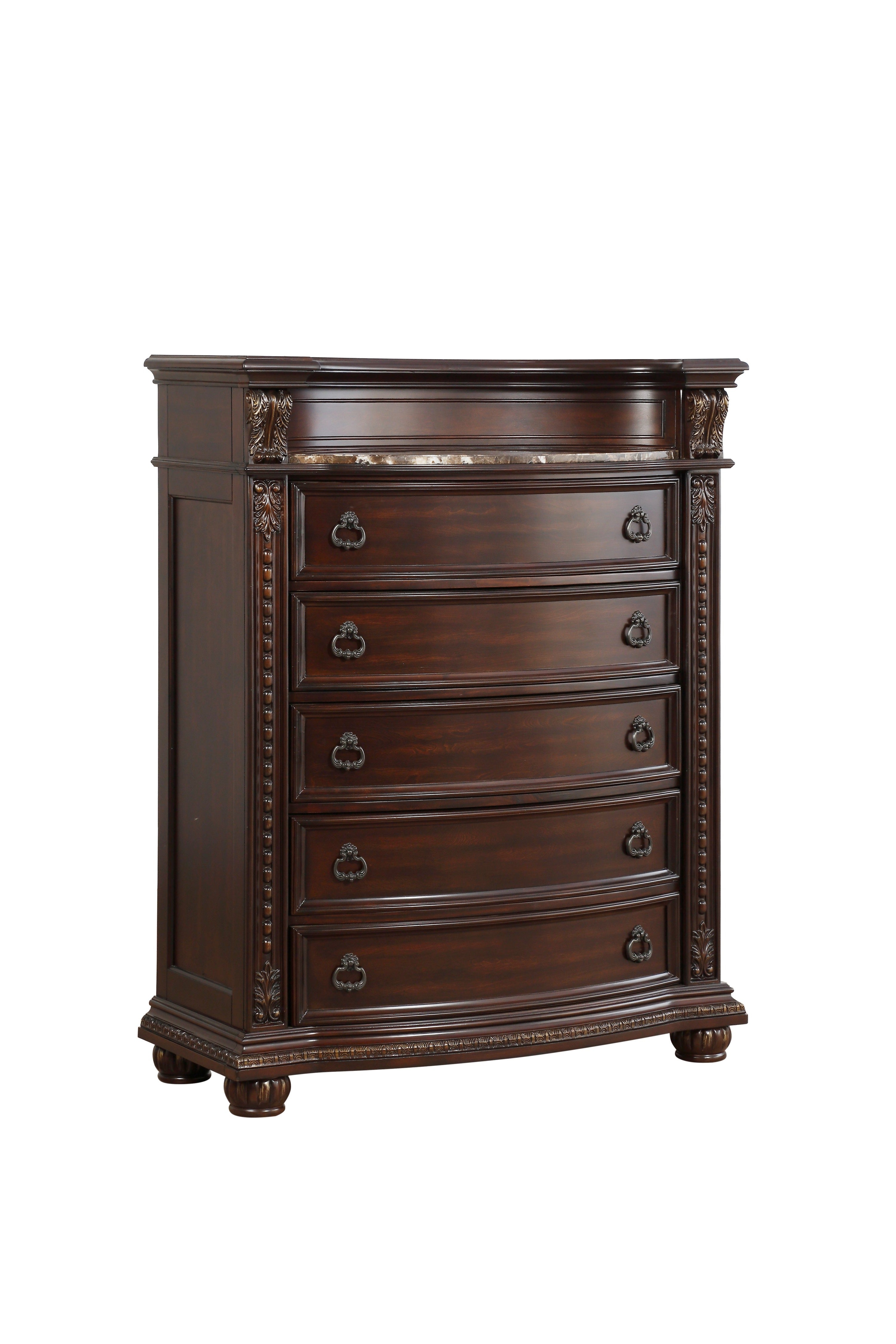 Cavalier Dark Cherry Chest - 1757-9 - Bien Home Furniture &amp; Electronics