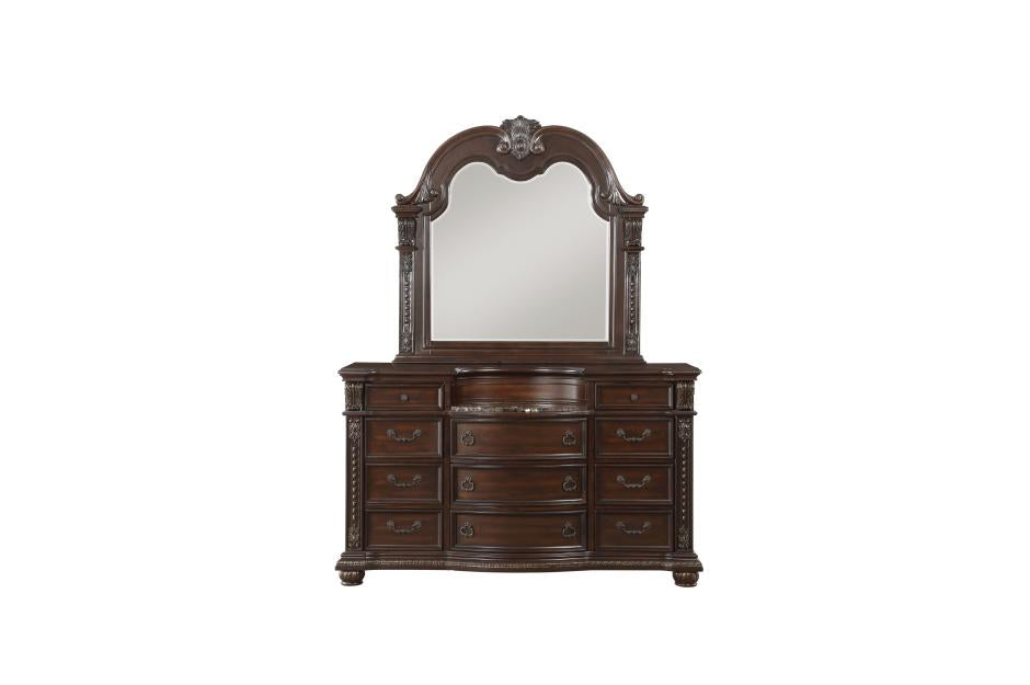 Cavalier Dark Cherry Dresser - 1757-5 - Bien Home Furniture &amp; Electronics