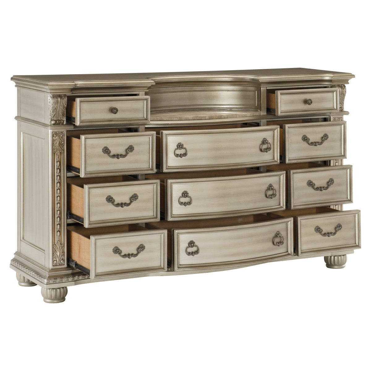 Cavalier Silver Dresser - 1757SV-5 - Bien Home Furniture & Electronics