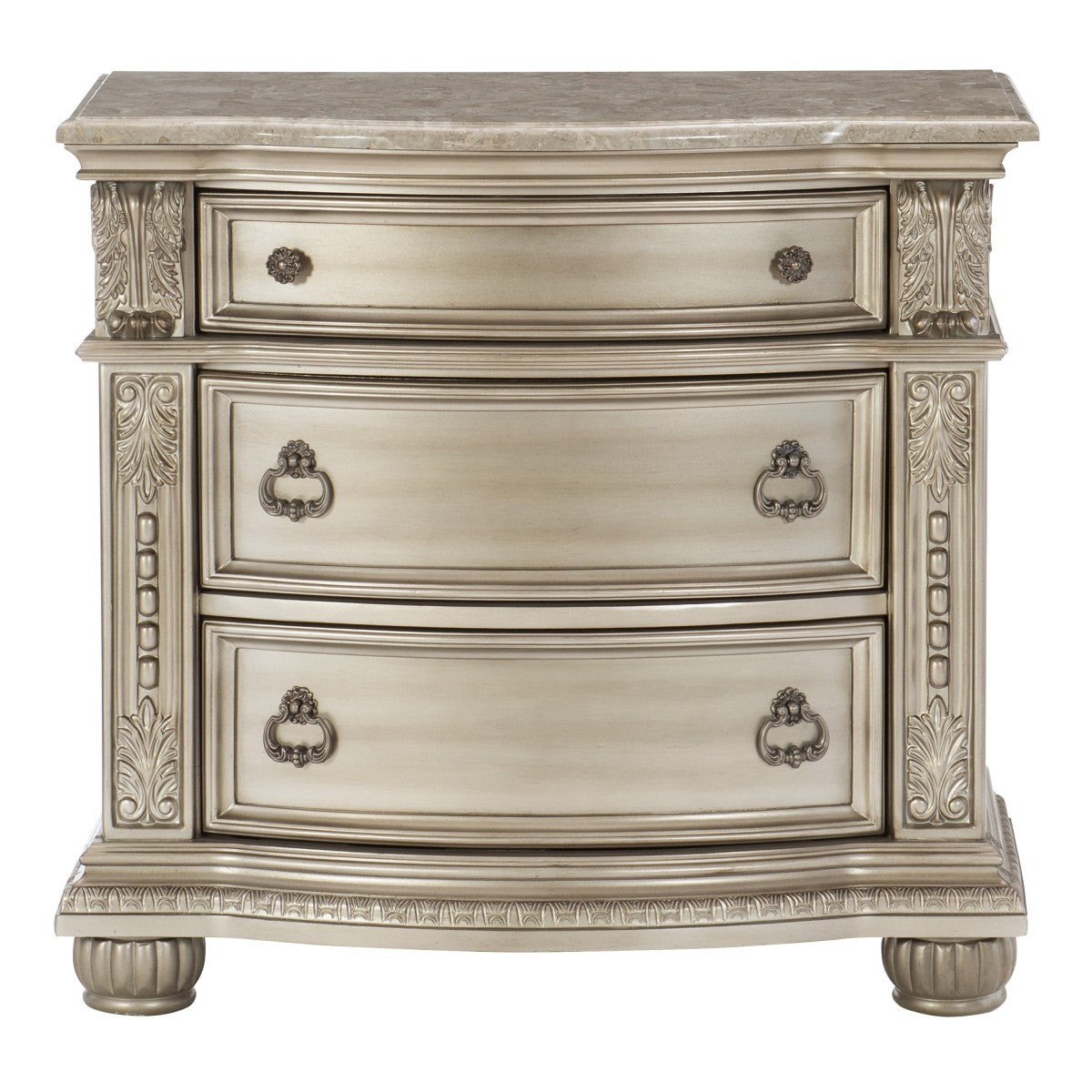 Cavalier Silver Nightstand - 1757SV-4 - Bien Home Furniture &amp; Electronics