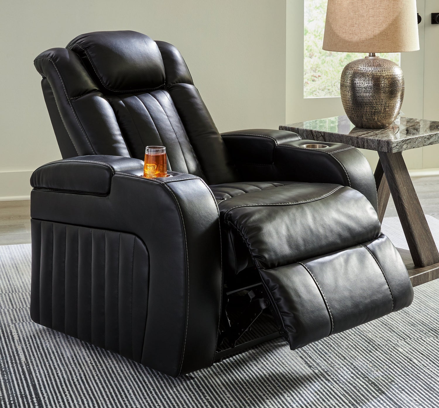 Caveman Den Midnight Power Recliner - 9070313 - Bien Home Furniture & Electronics