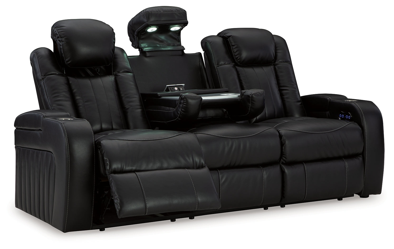 Caveman Den Midnight Power Reclining Sofa - 9070315 - Bien Home Furniture & Electronics