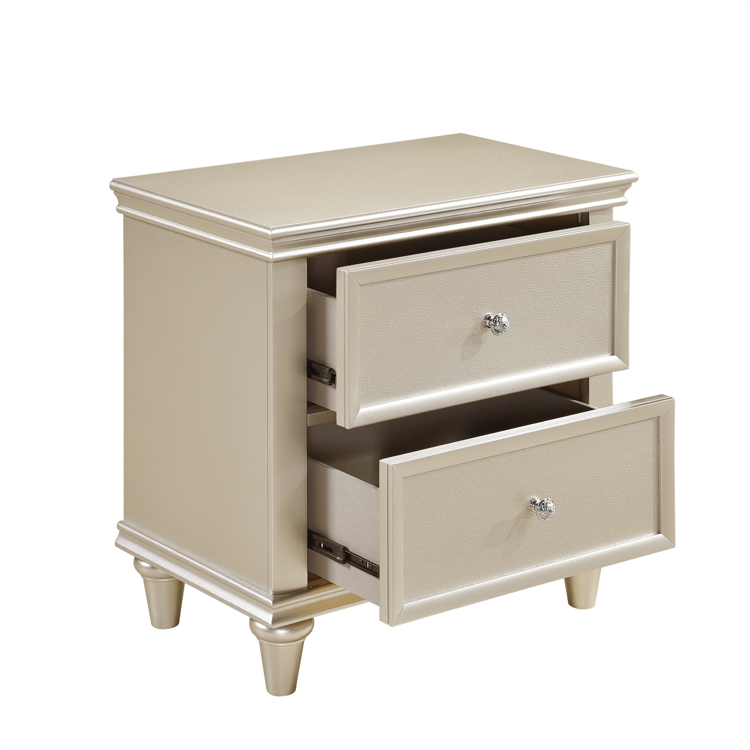 Celandine Silver Nightstand - 1928-4 - Bien Home Furniture & Electronics