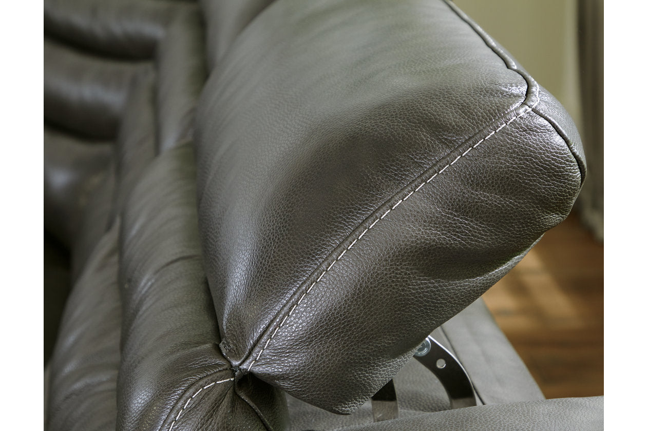 Center Line Dark Gray 6-Piece Power Reclining Sectional - SET | U6340431 | U6340446 | U6340457 | U6340458 | U6340462 | U6340477 - Bien Home Furniture & Electronics