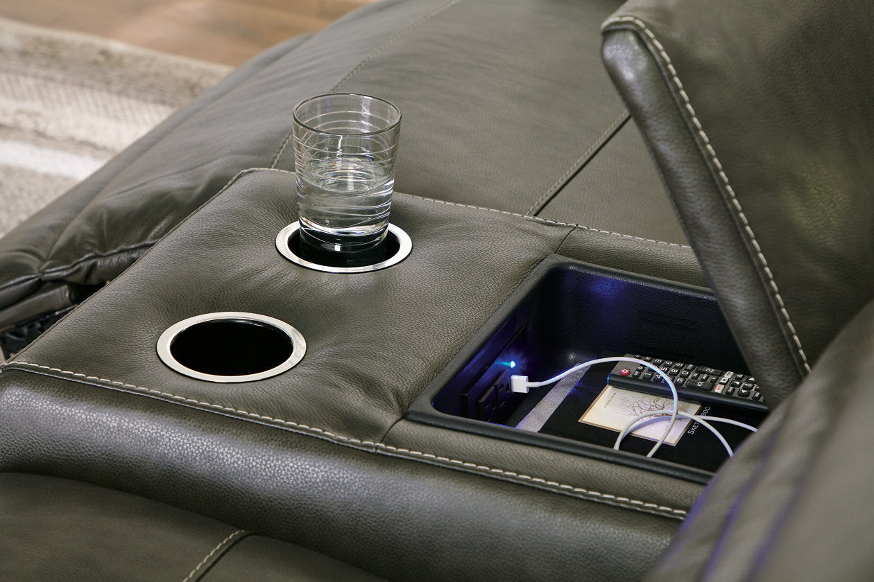 Center Line Dark Gray 6-Piece Power Reclining Sectional - SET | U6340431 | U6340446 | U6340457 | U6340458 | U6340462 | U6340477 - Bien Home Furniture & Electronics