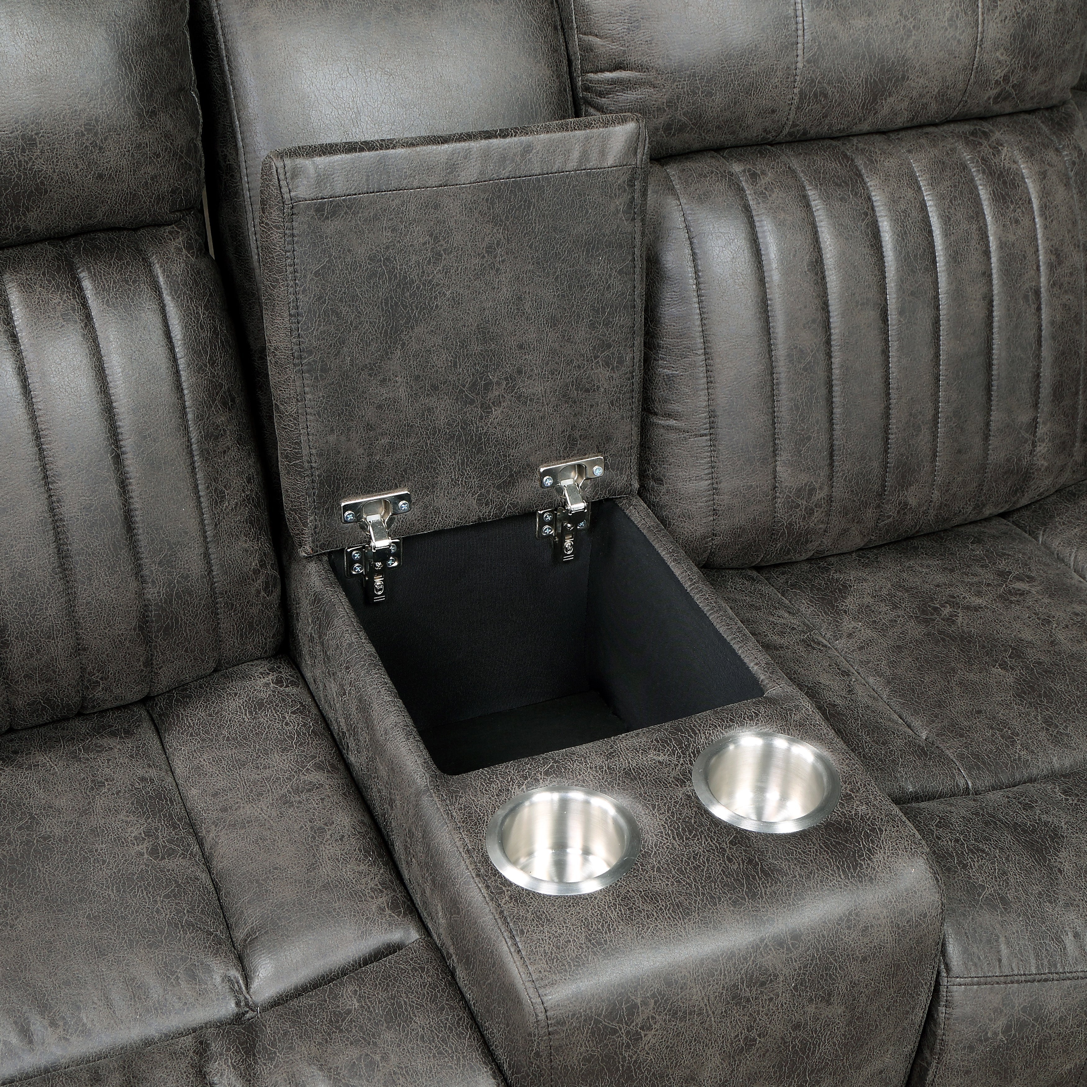 Centeroak Brownish Gray LAF Reclining Sectional - 9479BRG*SC - Bien Home Furniture & Electronics