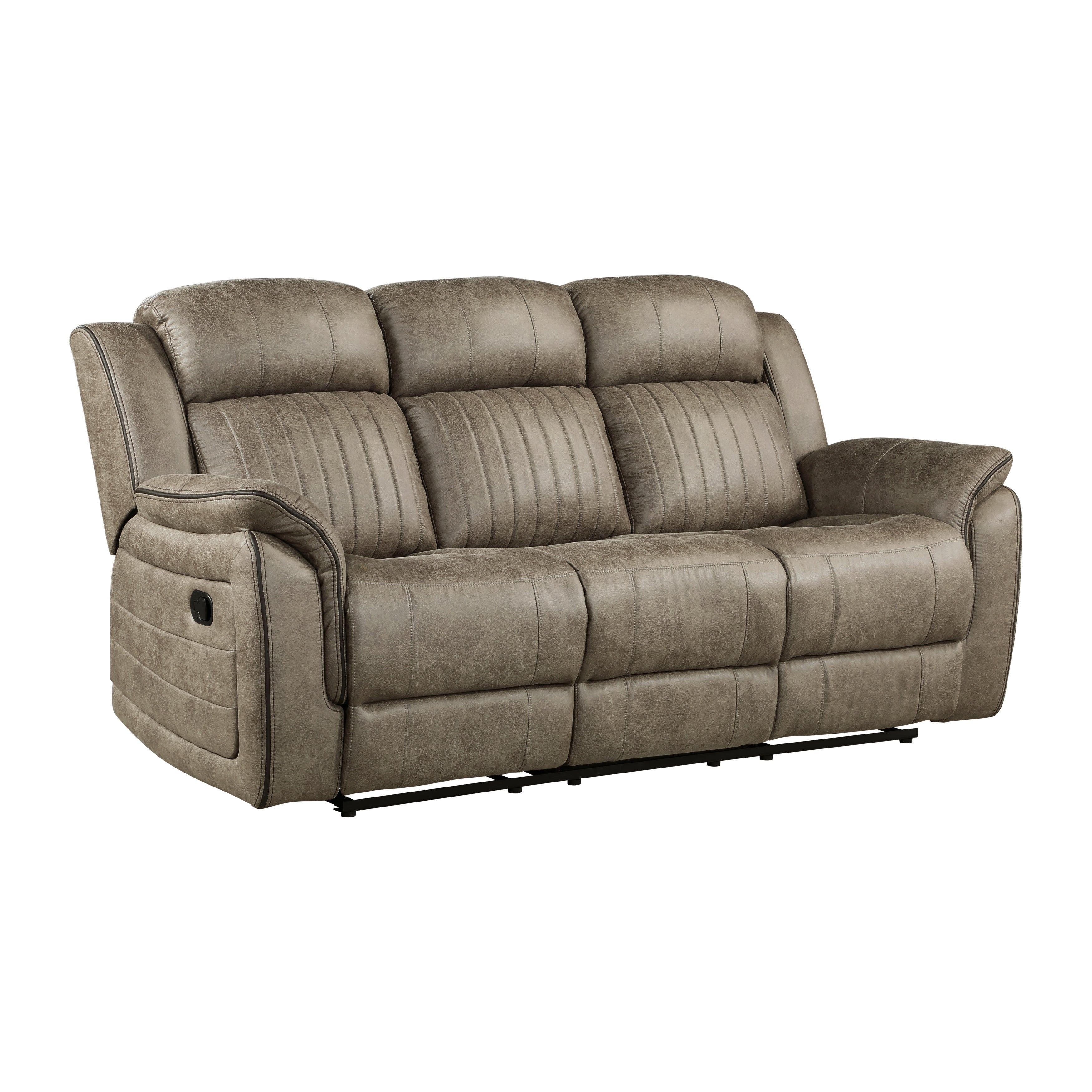 Centeroak Sandy Brown Double Reclining Sofa - 9479SDB-3 - Bien Home Furniture & Electronics