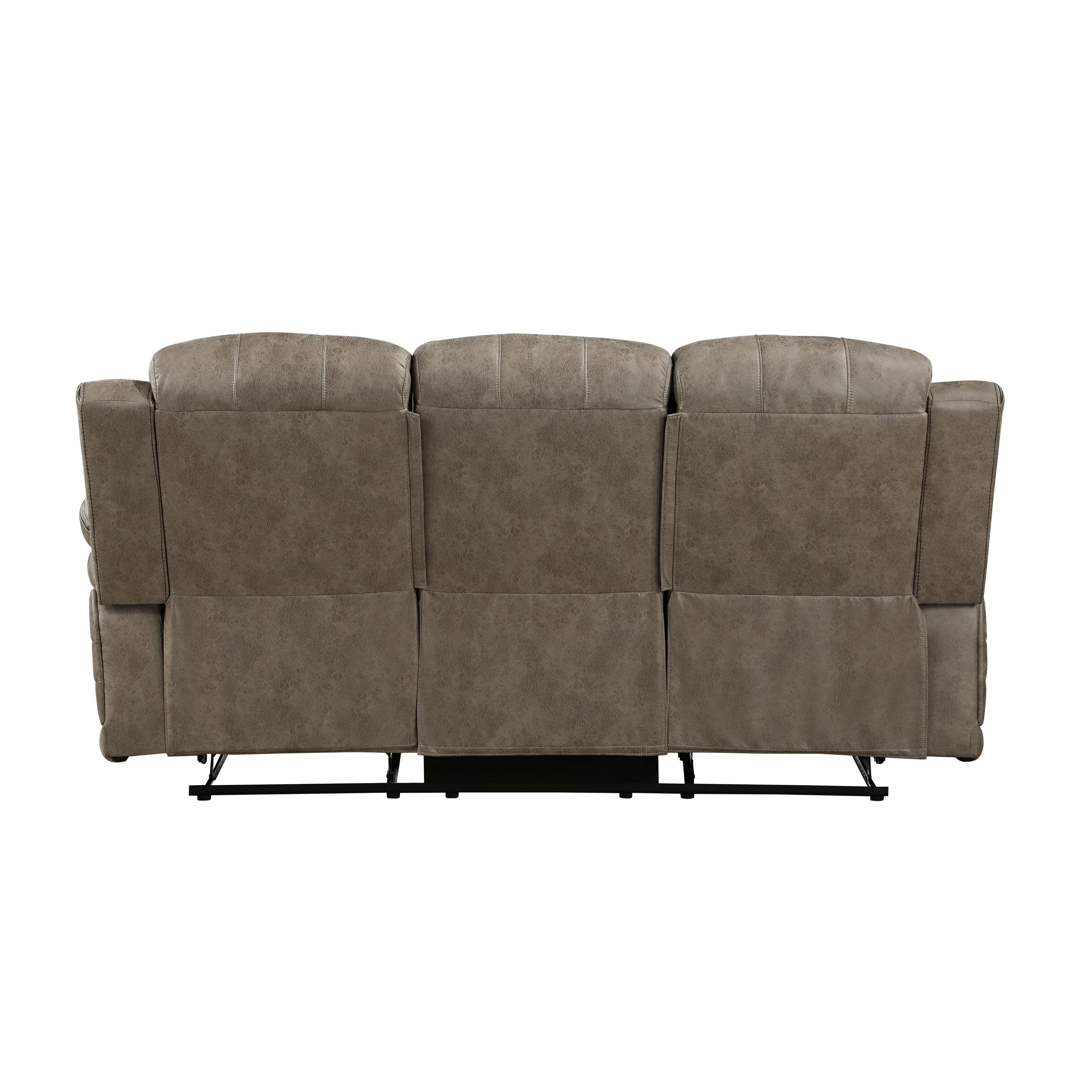 Centeroak Sandy Brown Double Reclining Sofa - 9479SDB-3 - Bien Home Furniture & Electronics