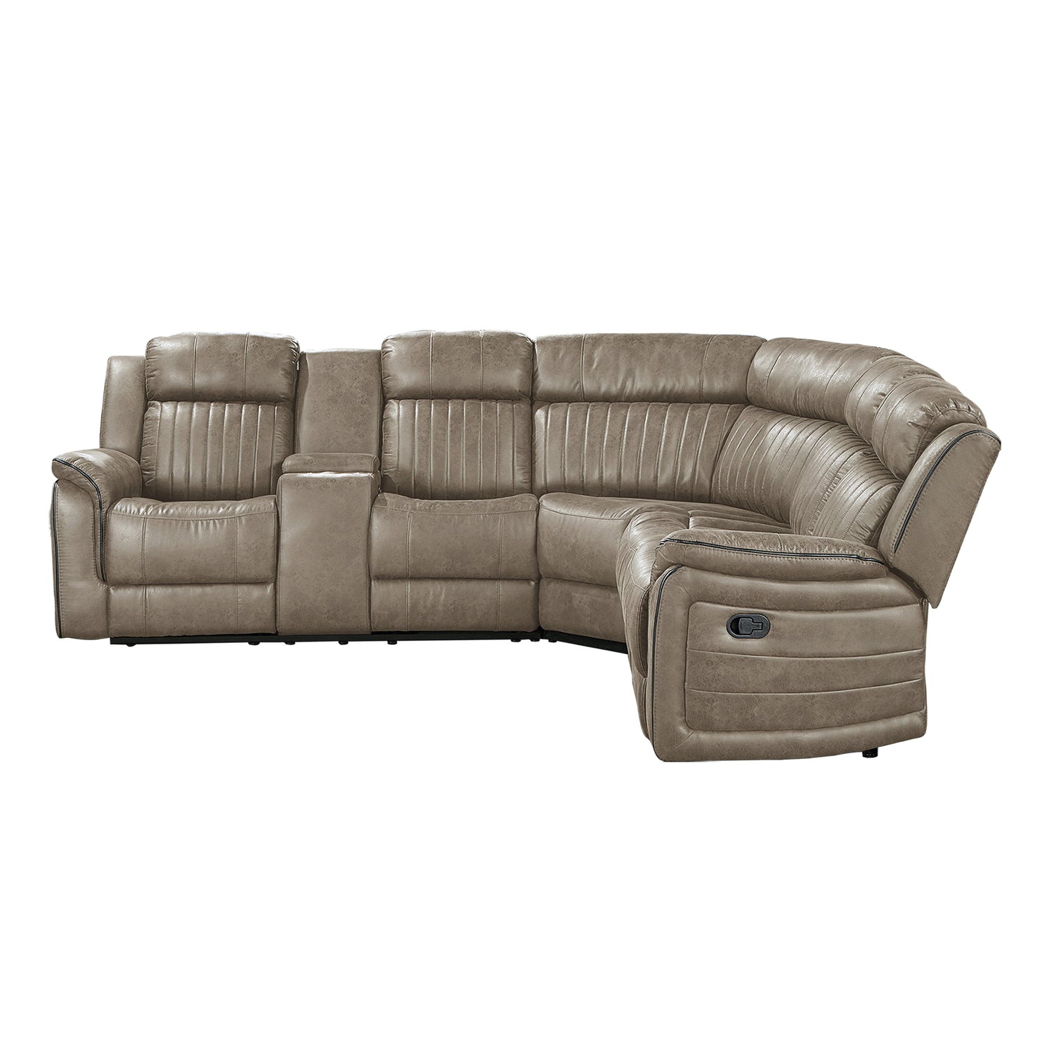 Centeroak Sandy Brown LAF Reclining Sectional - 9479SDB*SC - Bien Home Furniture & Electronics