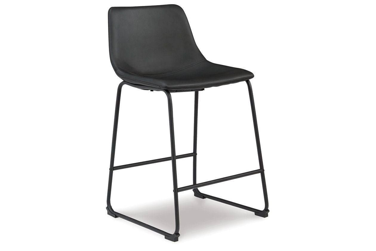 Centiar Black Counter Height Barstool, Set of 2 - D372-624 - Bien Home Furniture & Electronics