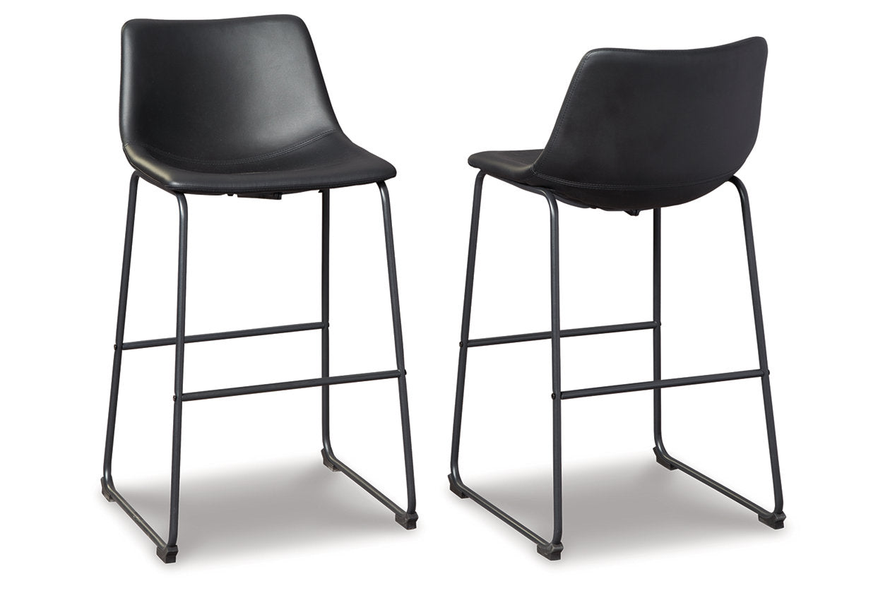 Centiar Black Pub Height Barstool, Set of 2 - D372-630 - Bien Home Furniture & Electronics
