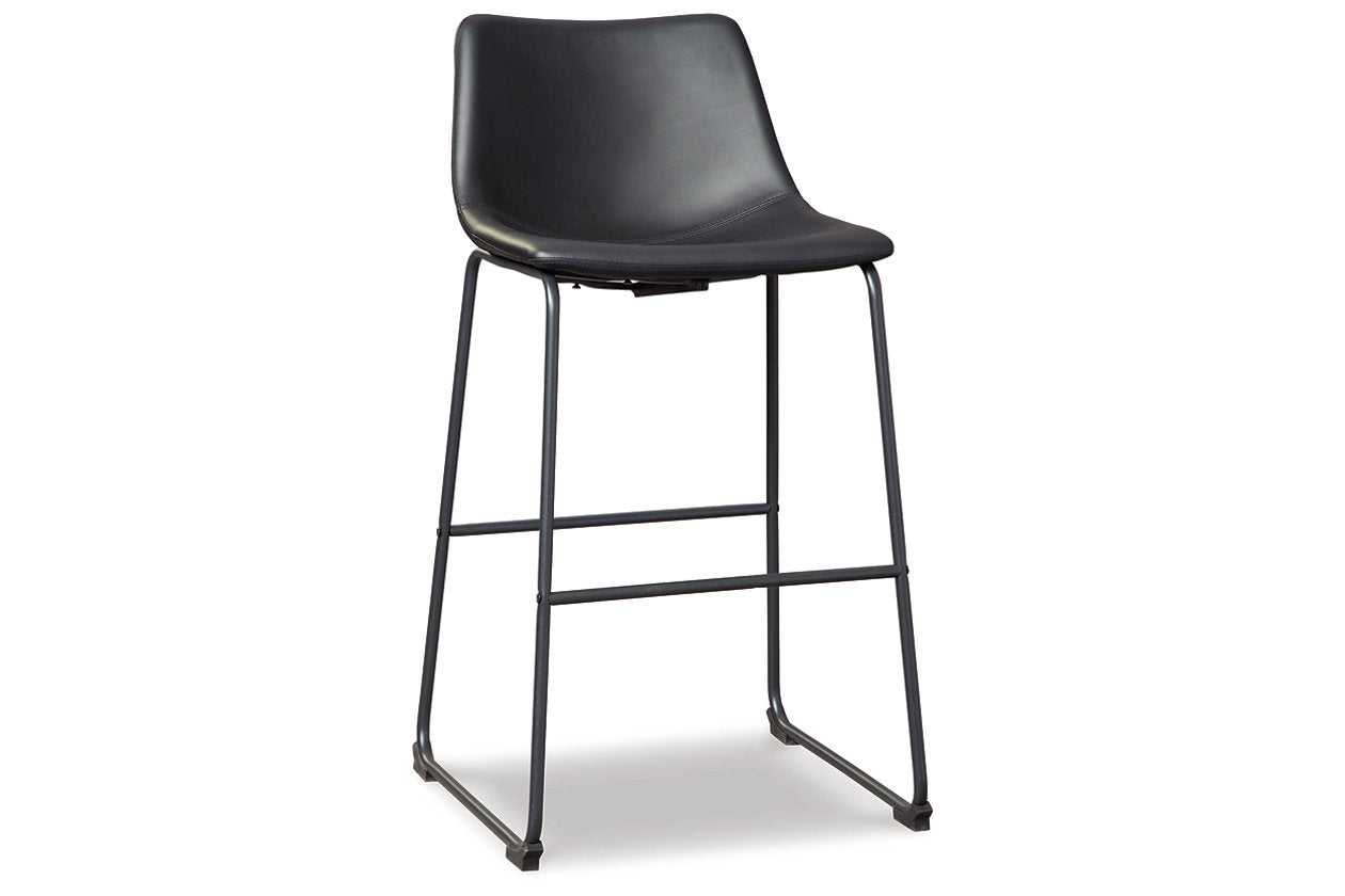 Centiar Black Pub Height Barstool, Set of 2 - D372-630 - Bien Home Furniture & Electronics