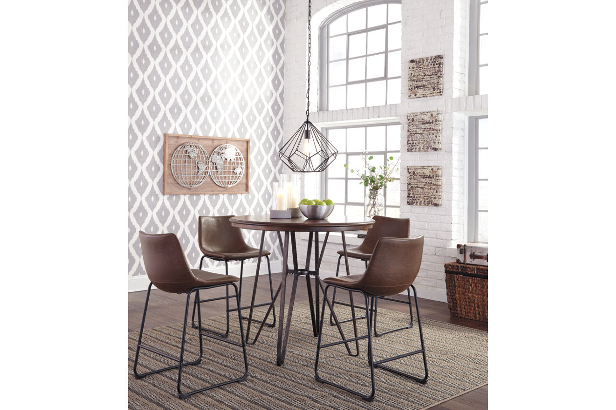 Centiar Brown Counter Height Barstool, Set of 2 - D372-124 - Bien Home Furniture & Electronics