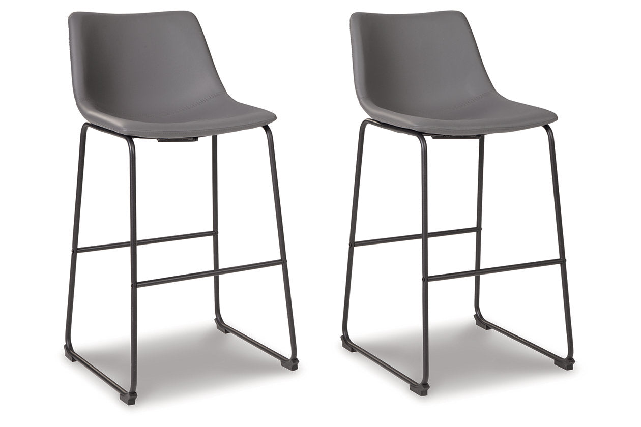 Centiar Gray Pub Height Barstool, Set of 2 - D372-830 - Bien Home Furniture & Electronics