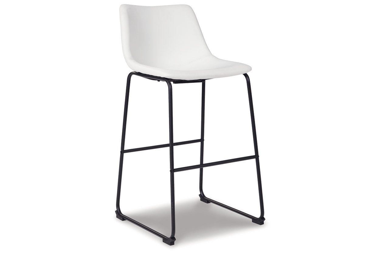 Centiar White Pub Height Barstool, Set of 2 - D372-730 - Bien Home Furniture & Electronics