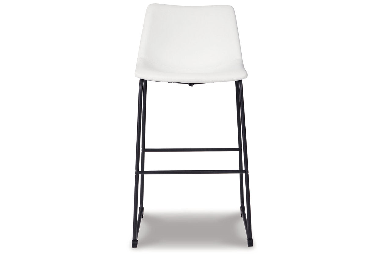 Centiar White Pub Height Barstool, Set of 2 - D372-730 - Bien Home Furniture & Electronics