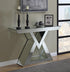 Cerecita Clear Mirror Console Table with Triangle Base - 930009 - Bien Home Furniture & Electronics