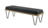 Chad Upholstered Bench with Hairpin Legs Dark Blue - 501837 - Bien Home Furniture & Electronics