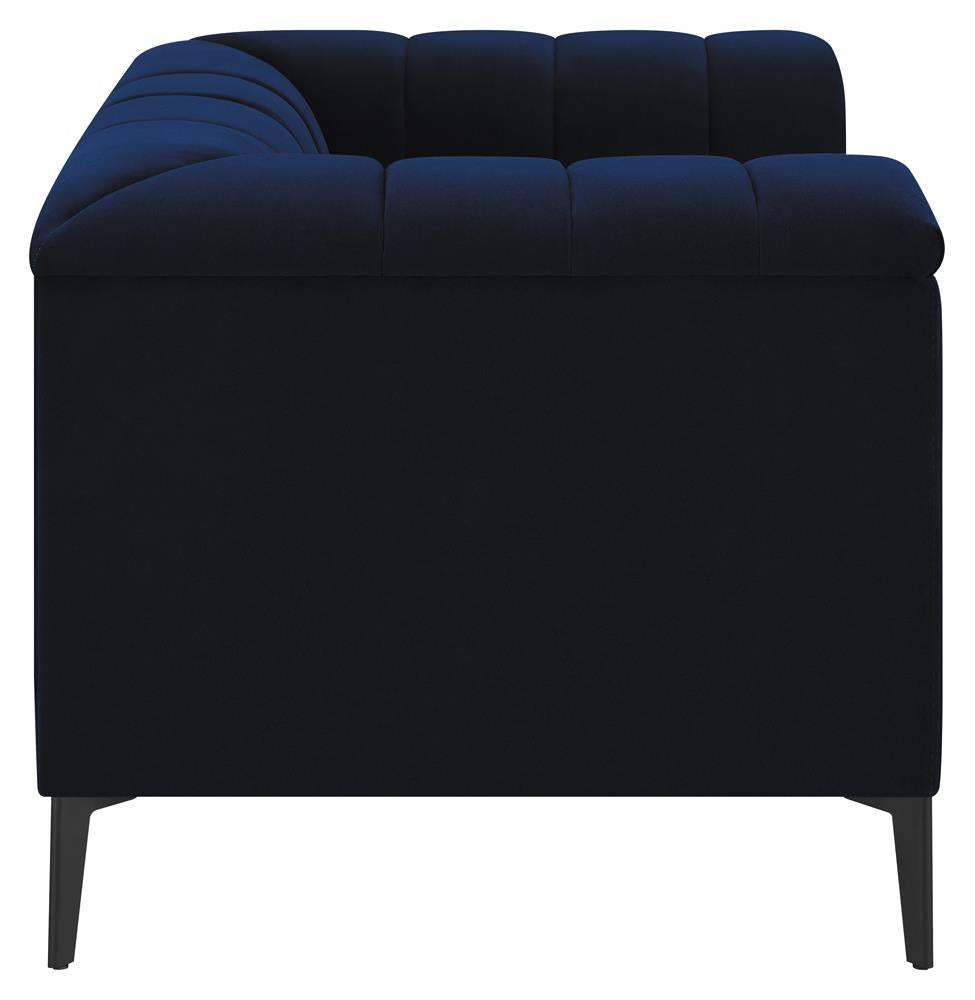 Chalet Blue Tuxedo Arm Chair - 509213 - Bien Home Furniture & Electronics