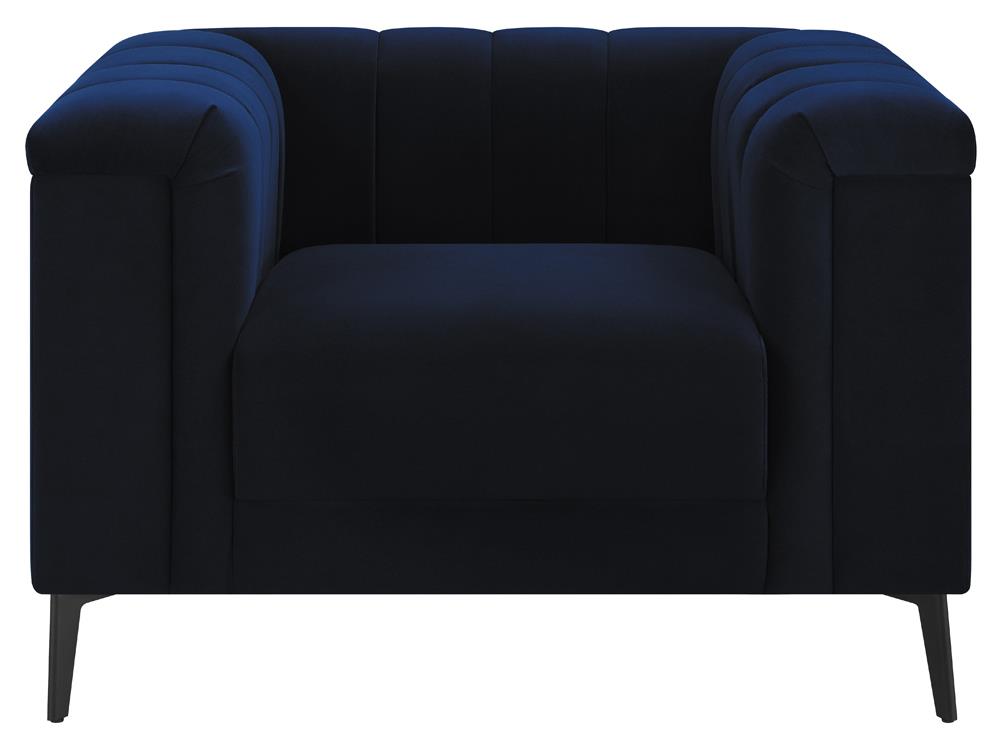 Chalet Blue Tuxedo Arm Chair - 509213 - Bien Home Furniture & Electronics