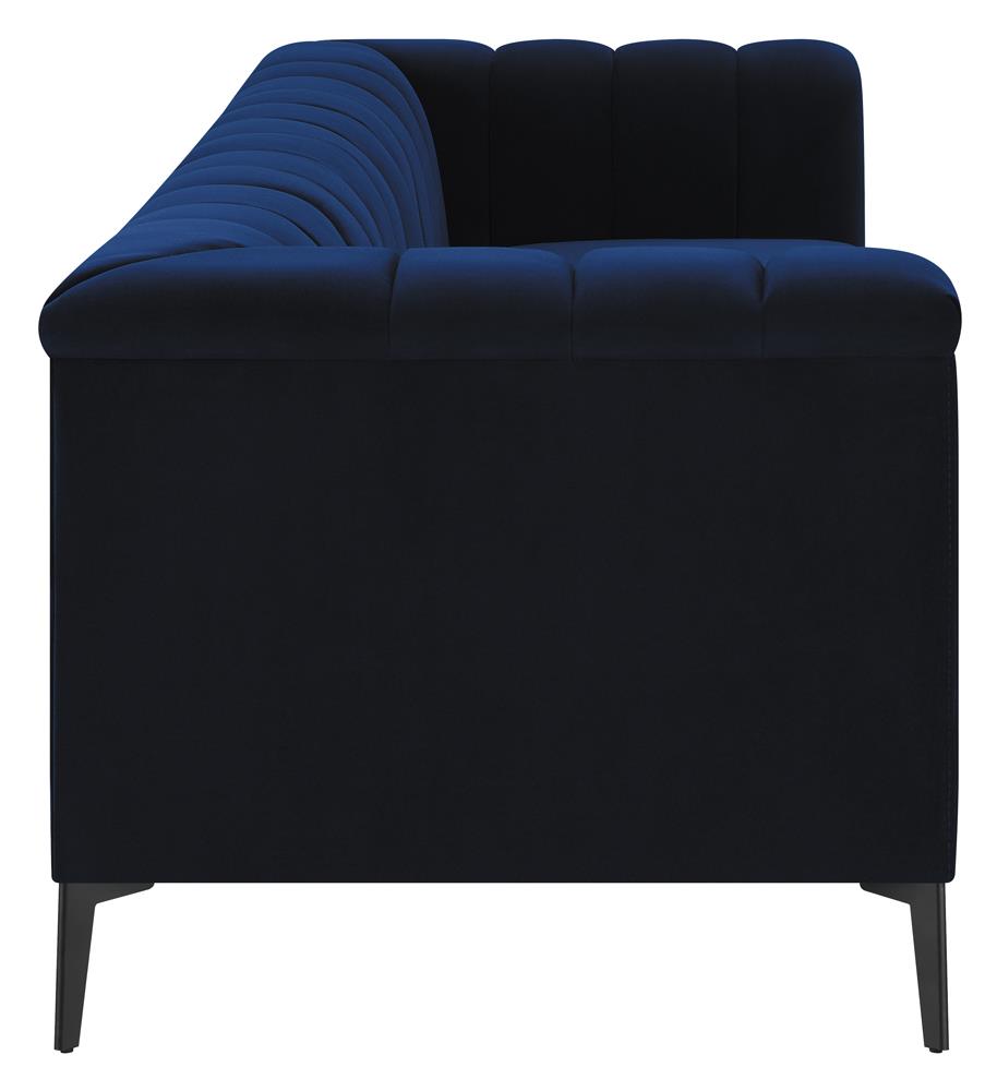 Chalet Tuxedo Arm Sofa Blue - 509211 - Bien Home Furniture & Electronics