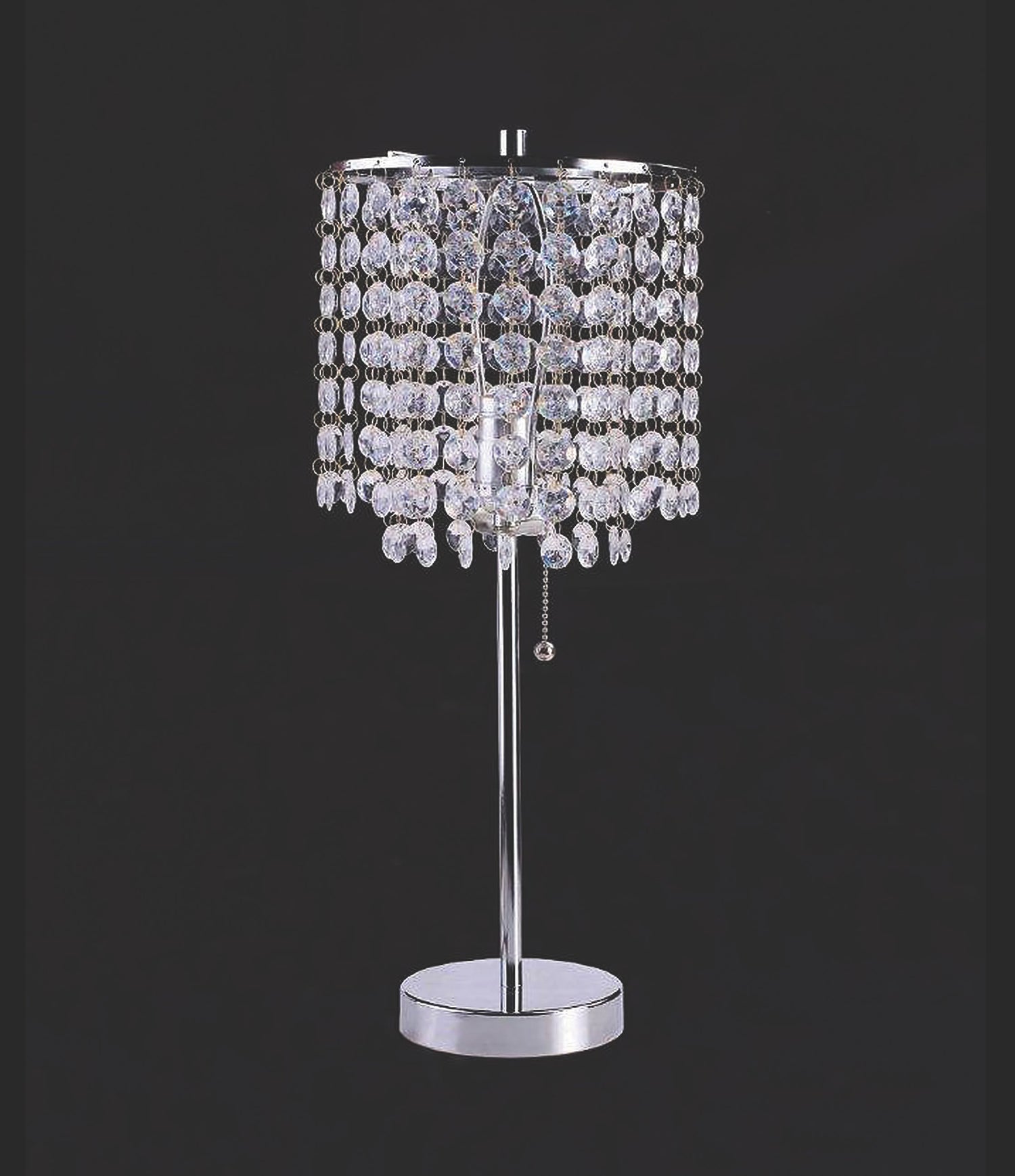 Chandelier Chrome 19" Table Lamp - 6213T-CH-1 - Bien Home Furniture & Electronics