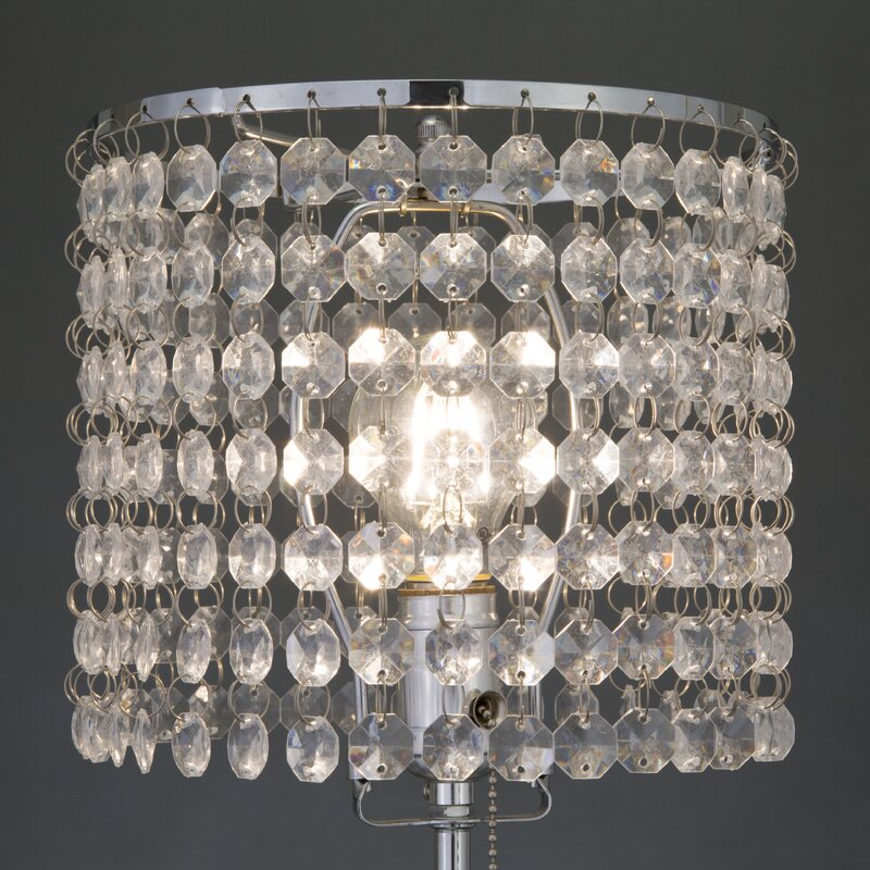 Chandelier Chrome 19" Table Lamp - 6213T-CH-1 - Bien Home Furniture & Electronics