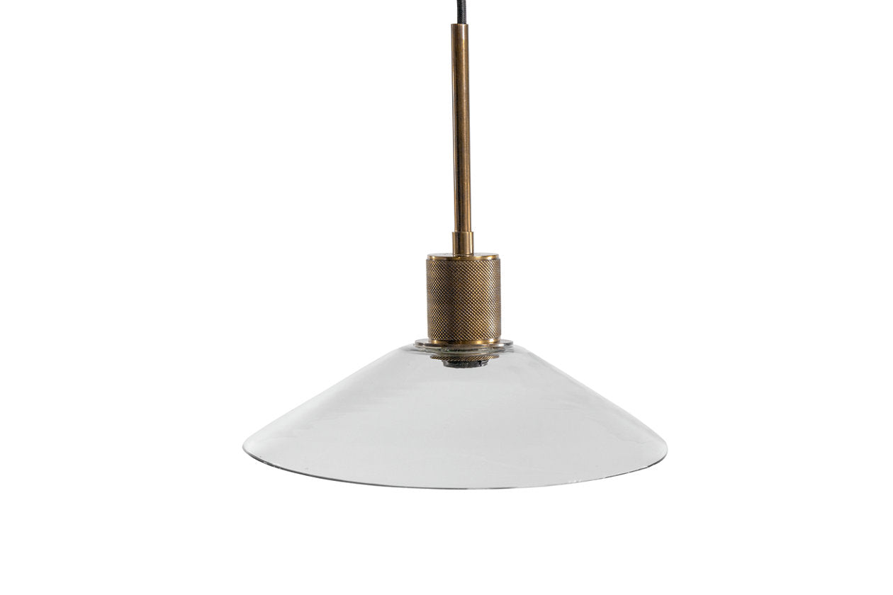 Chaness Clear/Brass Pendant Light - L000718 - Bien Home Furniture & Electronics
