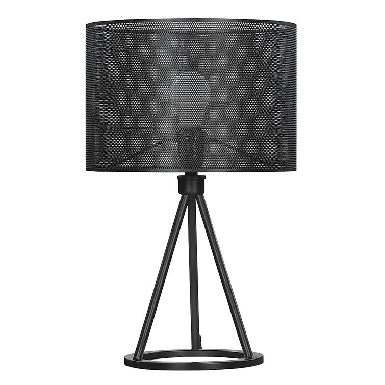Chapin Metal Mesh Shade Table Lamp Matte Black - 923300 - Bien Home Furniture &amp; Electronics