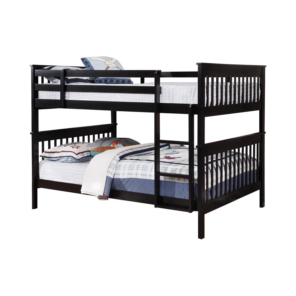Chapman Full over Full Bunk Bed Black - 460359 - Bien Home Furniture & Electronics