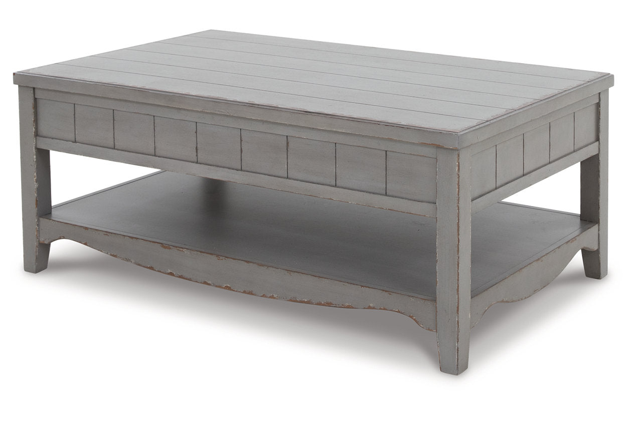 Charina Antique Gray Coffee Table - T784-1 - Bien Home Furniture & Electronics