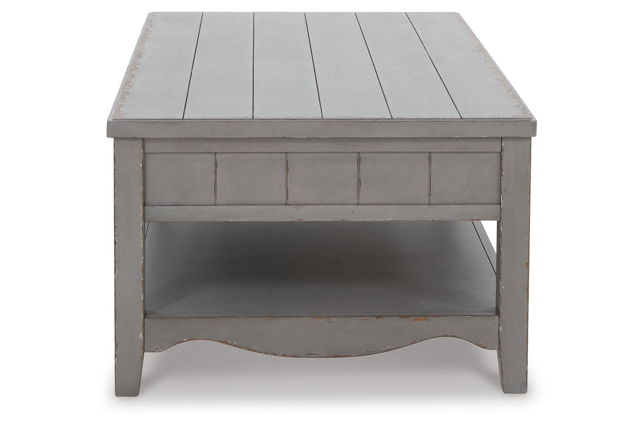 Charina Antique Gray Coffee Table - T784-1 - Bien Home Furniture & Electronics