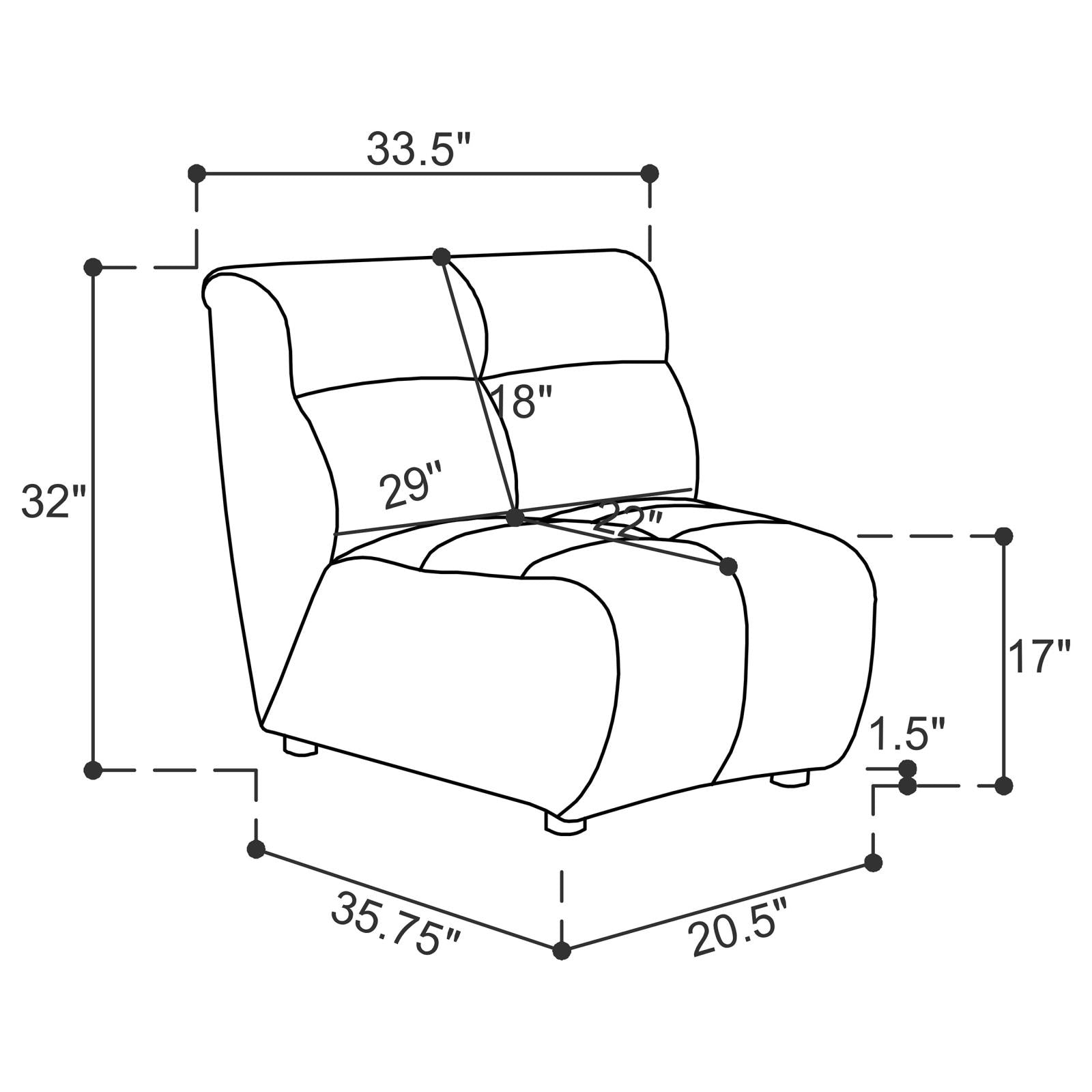 Charlotte 5-piece Upholstered Curved Modular Sectional Sofa Ivory - 551300-S5 - Bien Home Furniture & Electronics