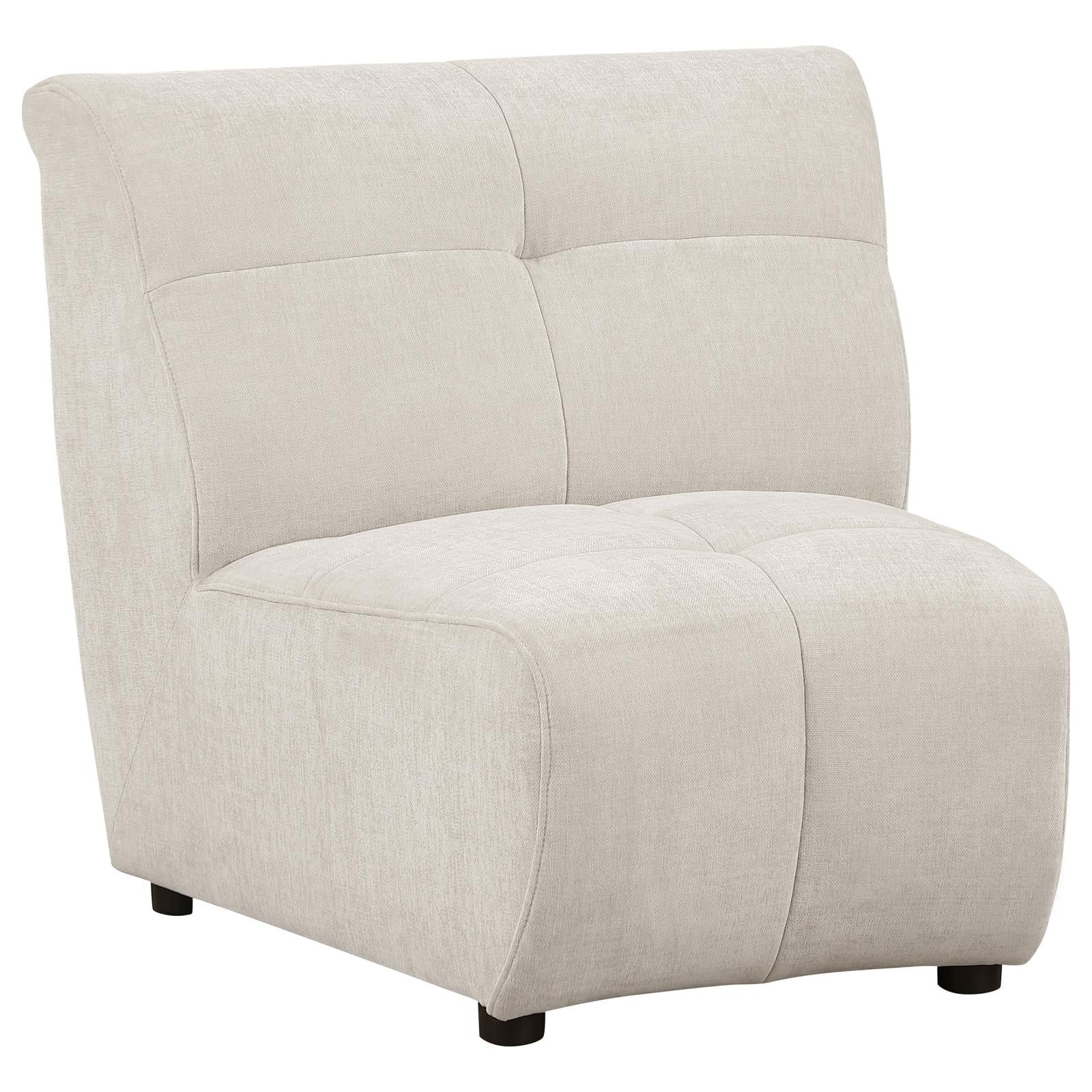 Charlotte 5-piece Upholstered Curved Modular Sectional Sofa Ivory - 551300-S5 - Bien Home Furniture & Electronics