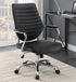 Chase Black/Chrome High Back Office Chair - 802269 - Bien Home Furniture & Electronics