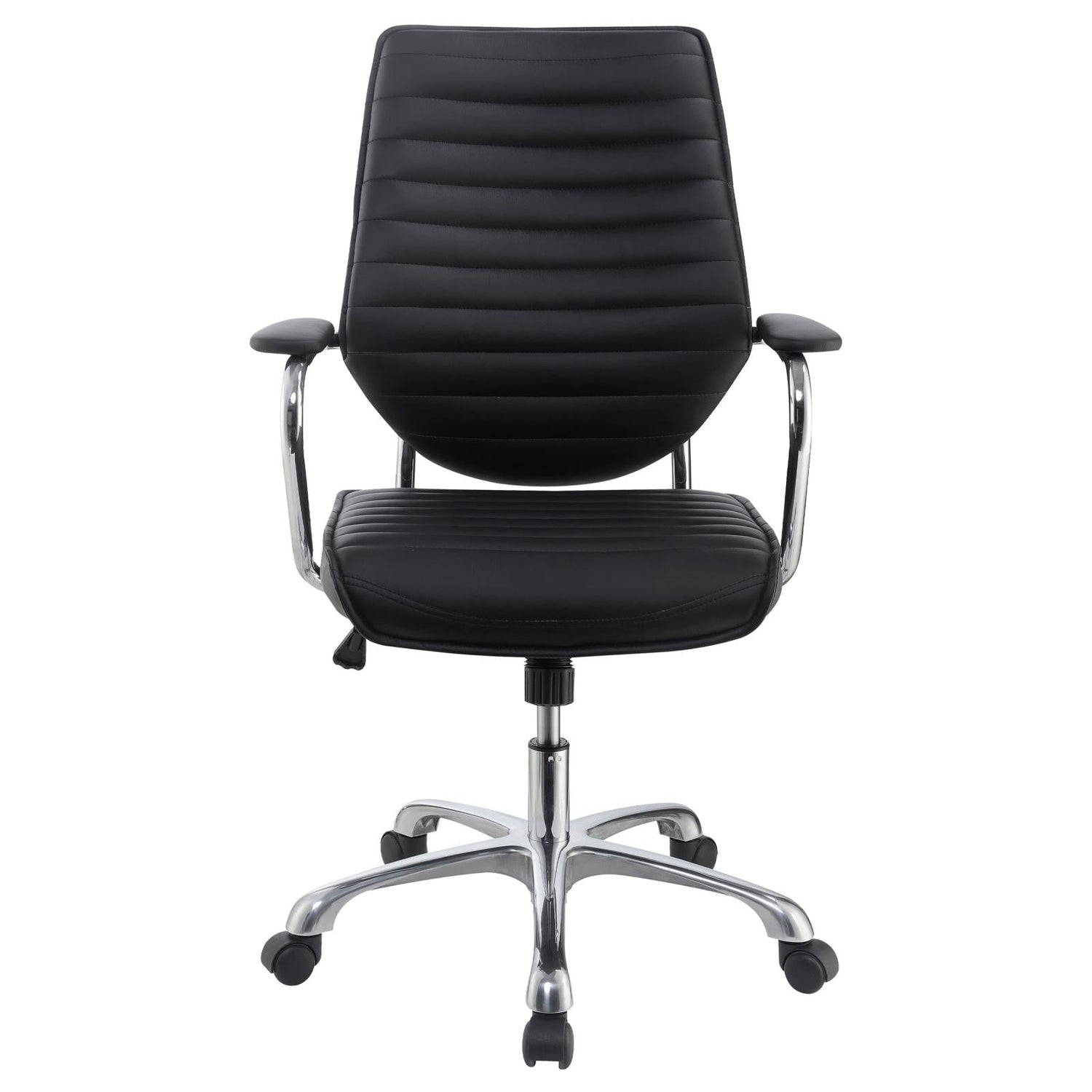 Chase Black/Chrome High Back Office Chair - 802269 - Bien Home Furniture & Electronics