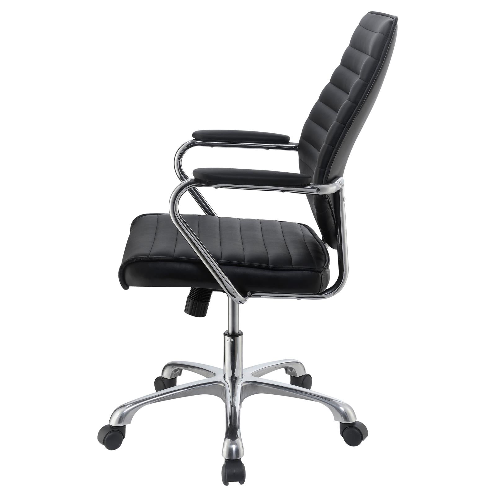 Chase Black/Chrome High Back Office Chair - 802269 - Bien Home Furniture & Electronics