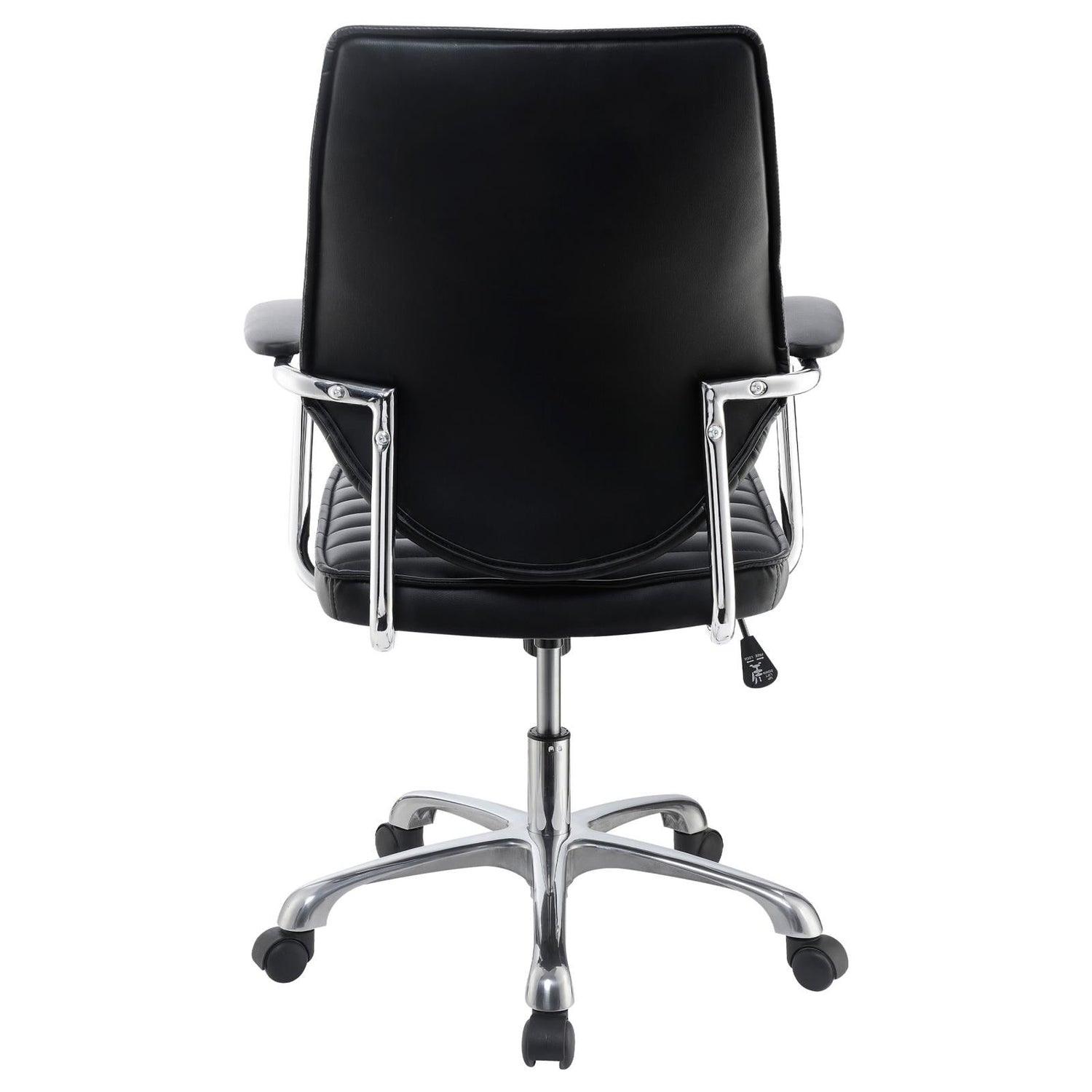 Chase Black/Chrome High Back Office Chair - 802269 - Bien Home Furniture &amp; Electronics