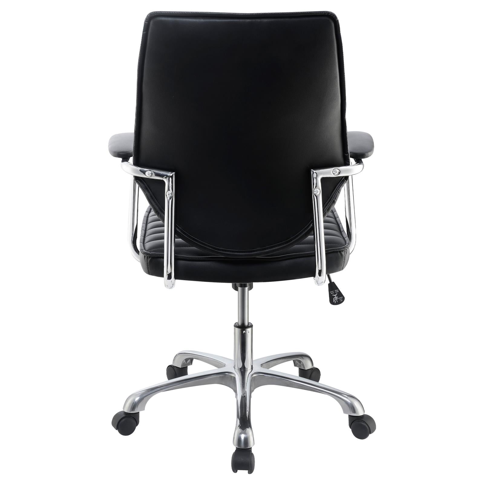Chase Black/Chrome High Back Office Chair - 802269 - Bien Home Furniture &amp; Electronics